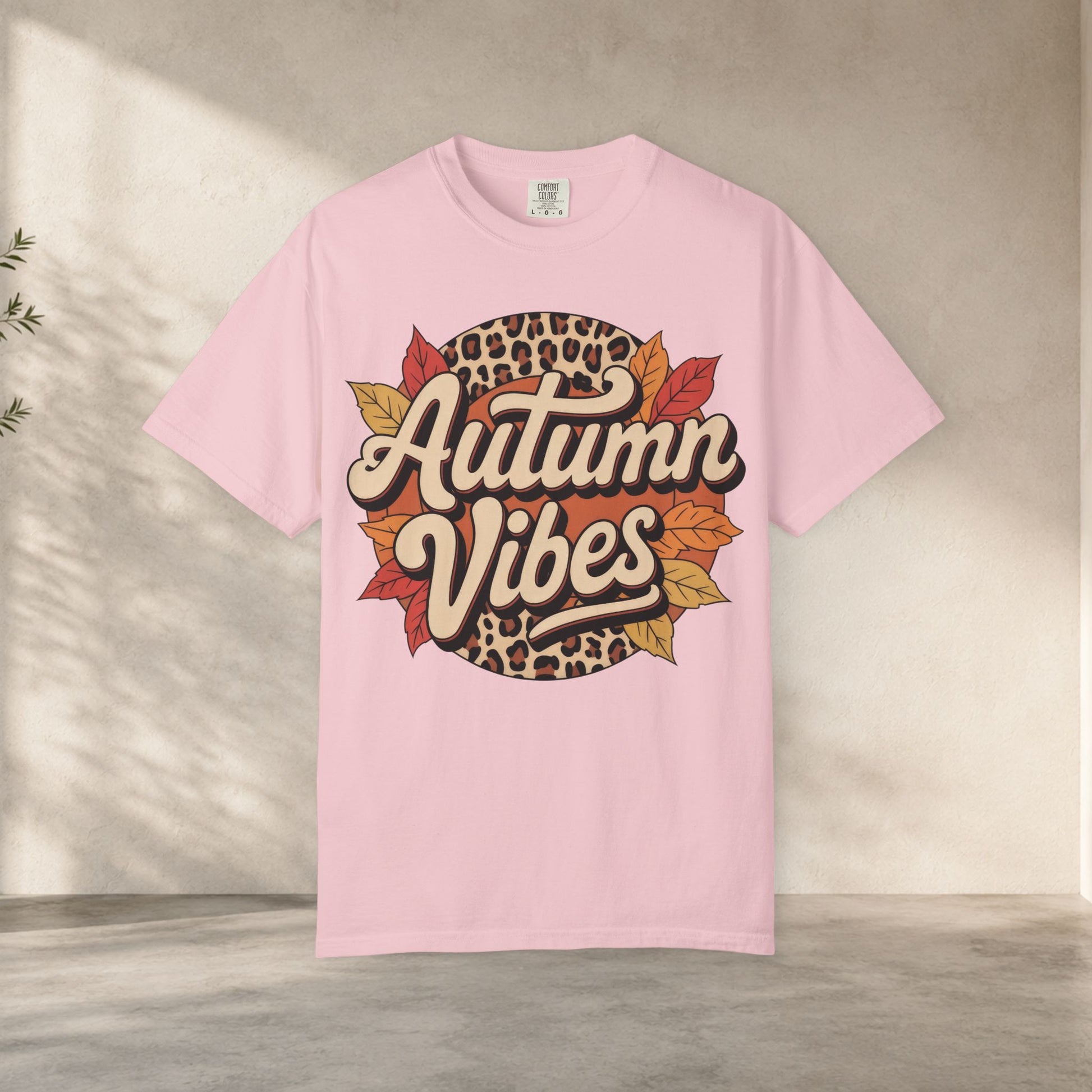 Autumn Vibes Comfort Colors 1717 T-Shirt – Cozy Fall Leaves Graphic Tee fall shirt women graphic t-shirt - eye-catching fall