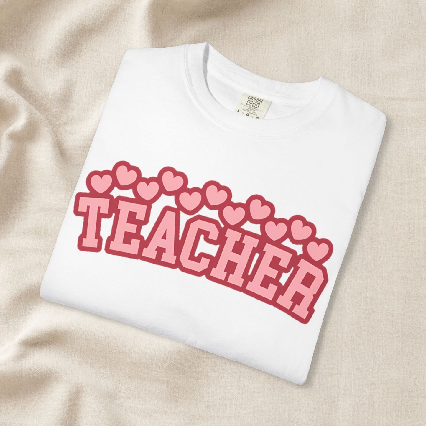 Teacher Heart Shirt | Cute Pink Teacher Tee