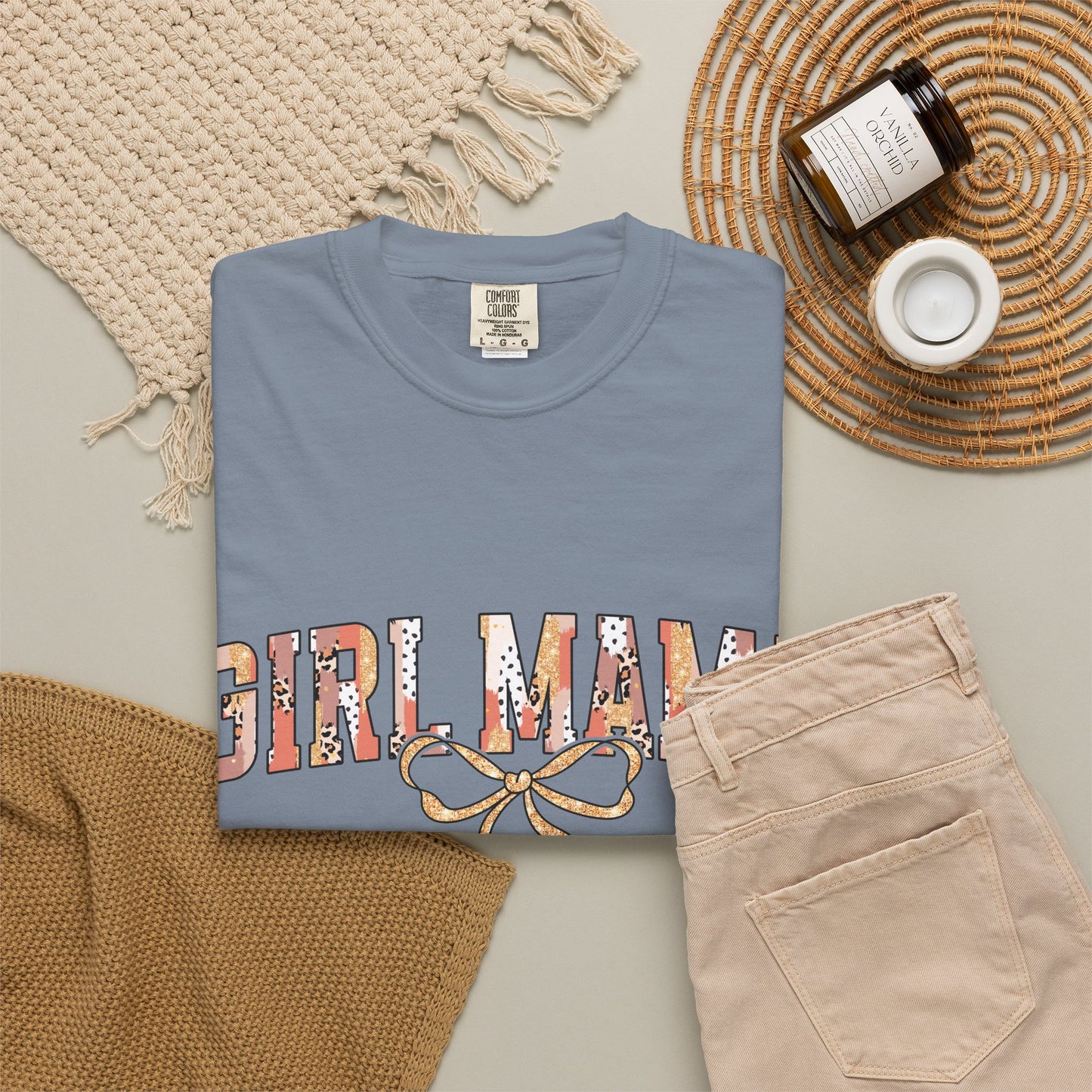 Girl Mama Comfort Colors Shirt | Trendy Motherhood Gift Tee