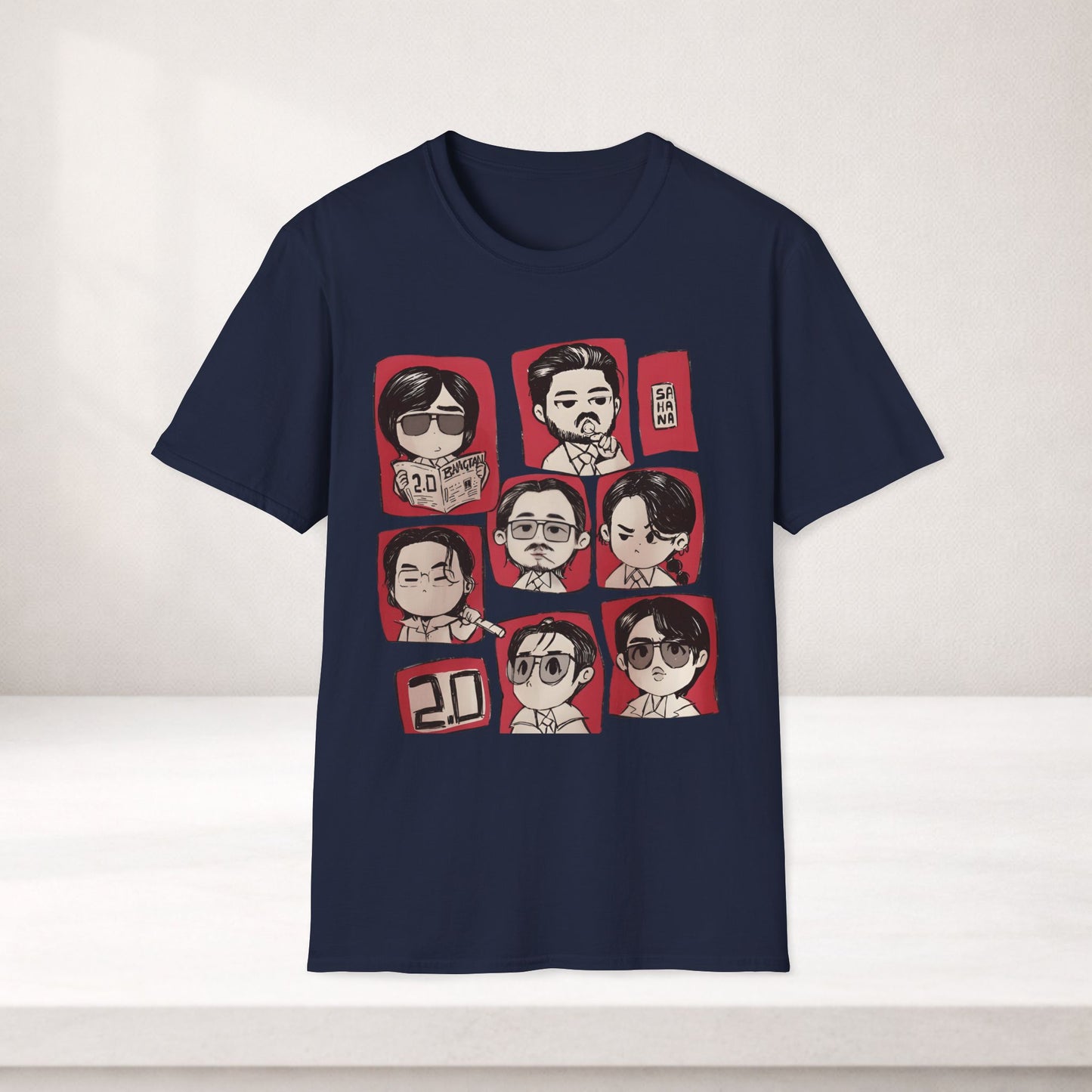 BTS Chibi Shirt Kpop Graphic Tee, Cute Bts Cartoon Shirt, Anime Style Bts Merch, Bts Tour 2026 Shirt, Army Gift, Unisex Tee
