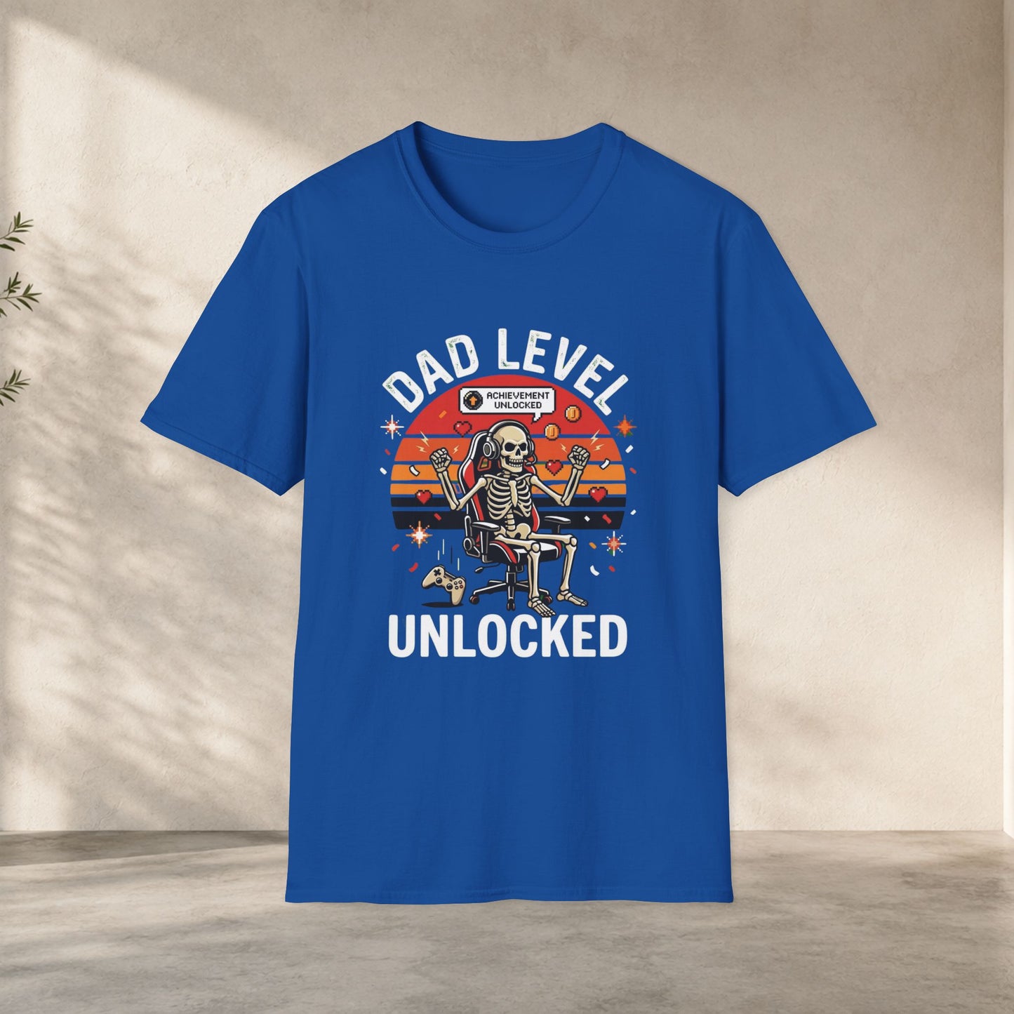Dad Level Unlocked Shirt | Funny Gamer Dad Tee