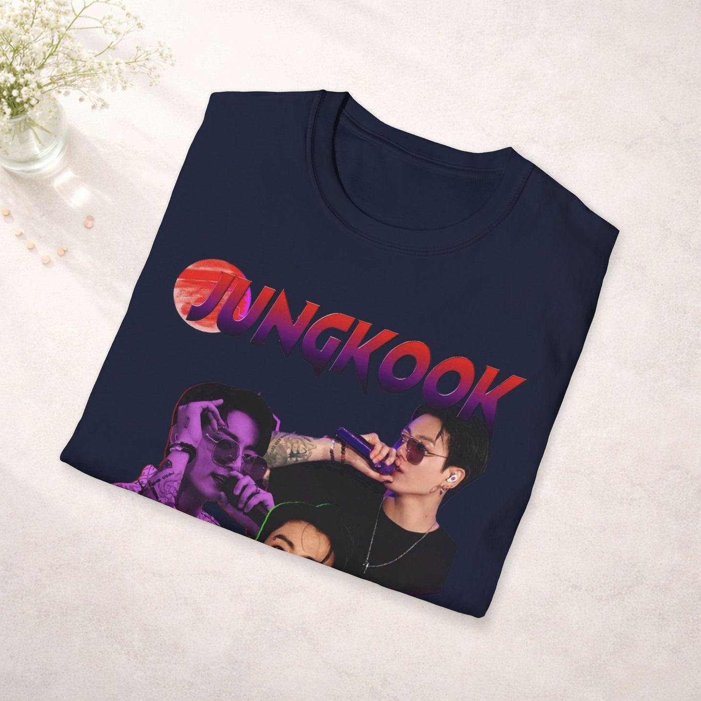 Jungkook Shirt BTS Collage Tee, Kpop Graphic T Shirt, Jungkook Fan Shirt, BTS Tour 2026 Merch, Kpop Streetwear Tee, Unisex Softstyle Gift