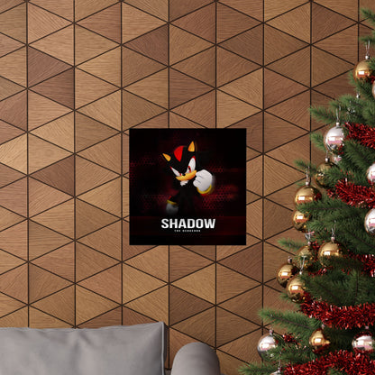 Shadow the Hedgehog Matte Vertical Poster, Sonic Video Game Fan Art Print, Room Decor, Wall Art, Gift for Gamers, Teen Bedroom Decoration
