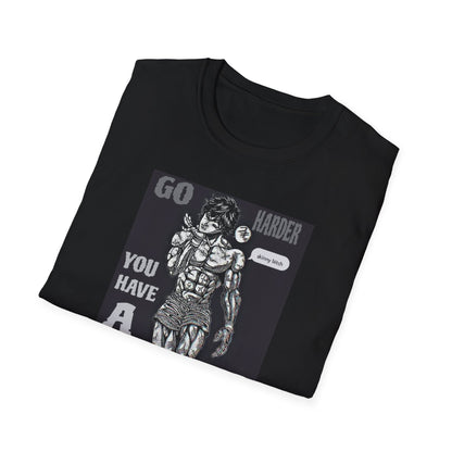 Go Harder Gym Baki Shirt Workout Motivation Tee Bodybuilding Shirt Discipline Fitness Shirt Gym Motivation Clothing Hardcore Gym Tee