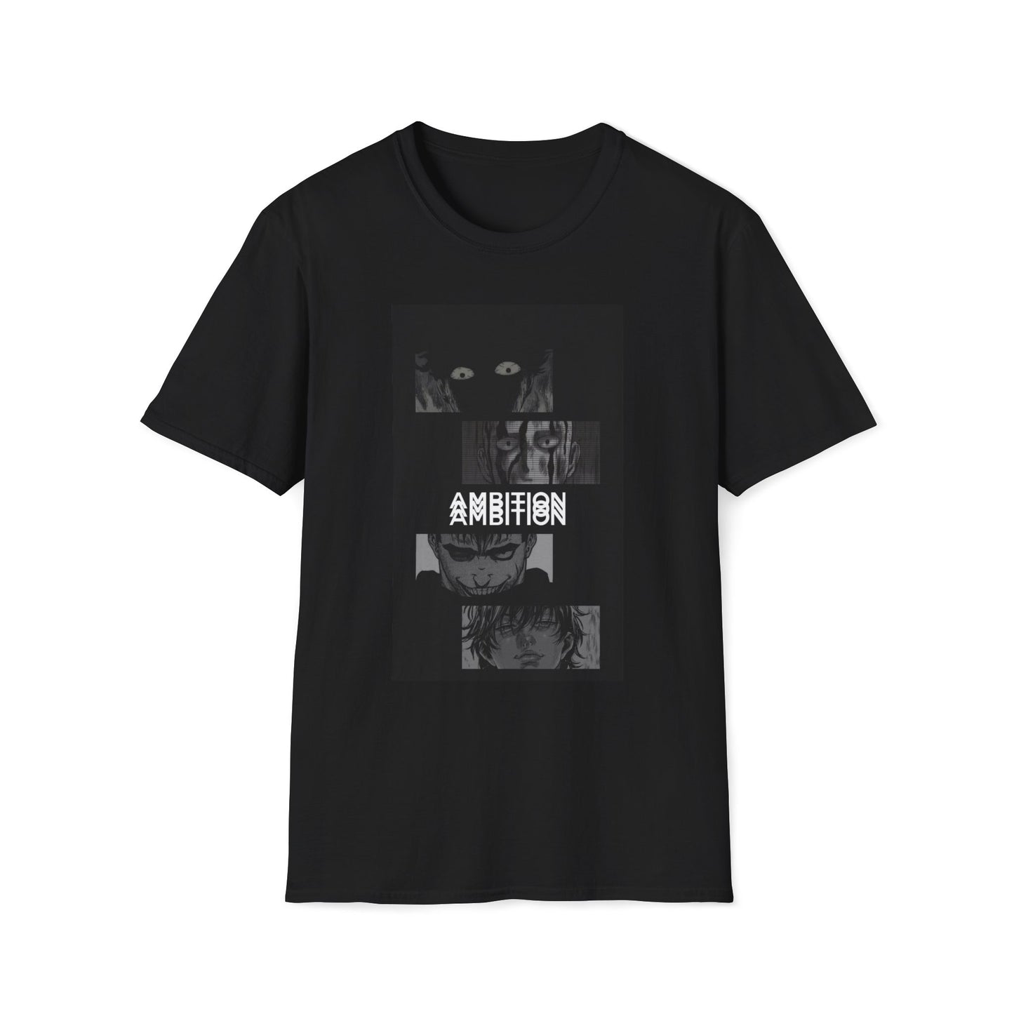 Ambition Anime Shirt Dark Aesthetic Tee Streetwear Anime Shirt Manga Collage Shirt Gym Motivation Shirt Japanese Style Tee