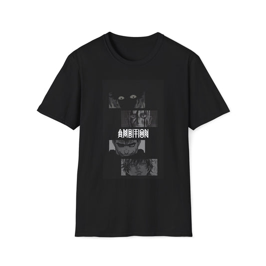 Ambition Anime Shirt Dark Aesthetic Tee Streetwear Anime Shirt Manga Collage Shirt Gym Motivation Shirt Japanese Style Tee