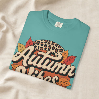 Autumn Vibes Comfort Colors 1717 T-Shirt – Cozy Fall Leaves Graphic Tee fall graphic tee graphic apparel - eye-catching fall