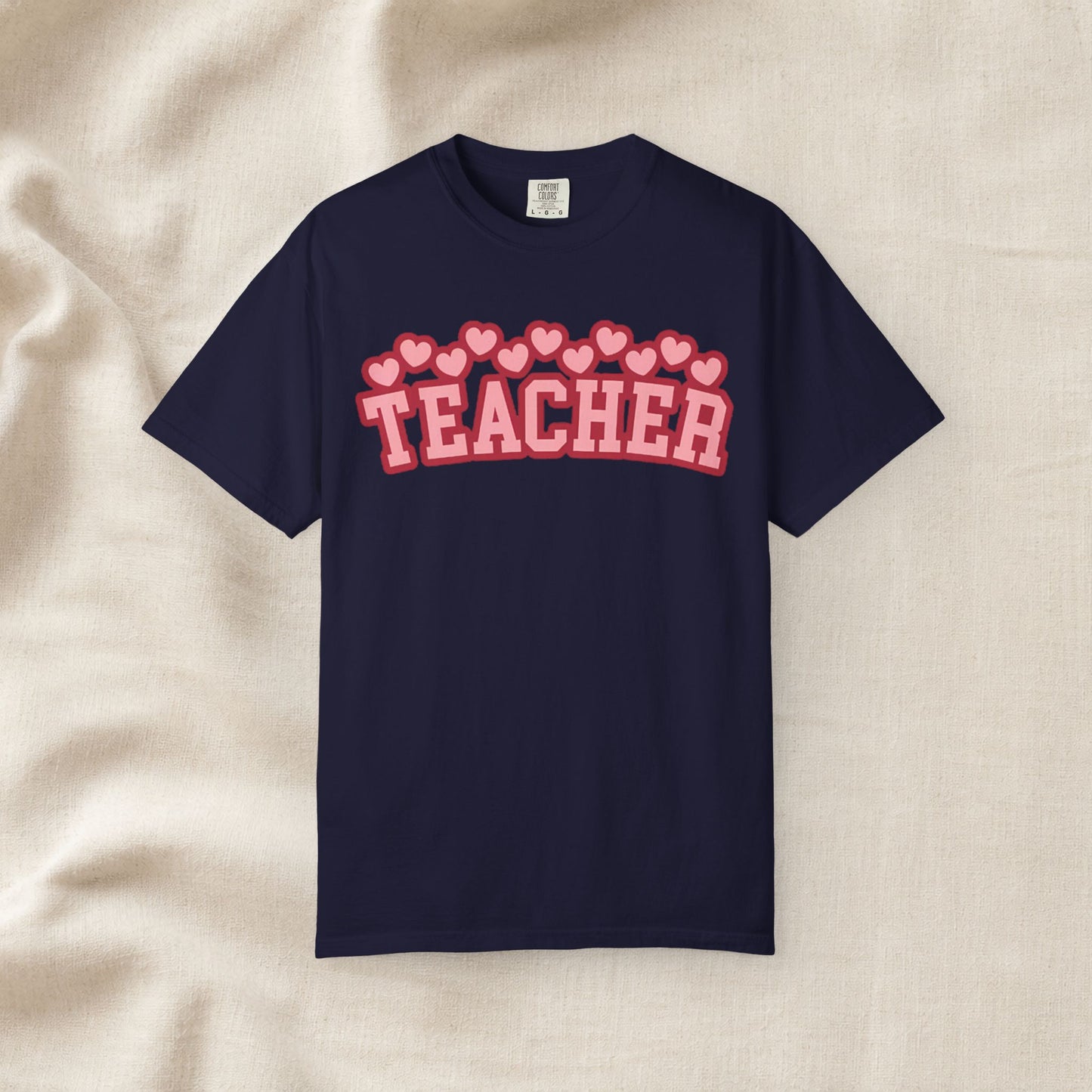 Teacher Heart Shirt | Cute Pink Teacher Tee