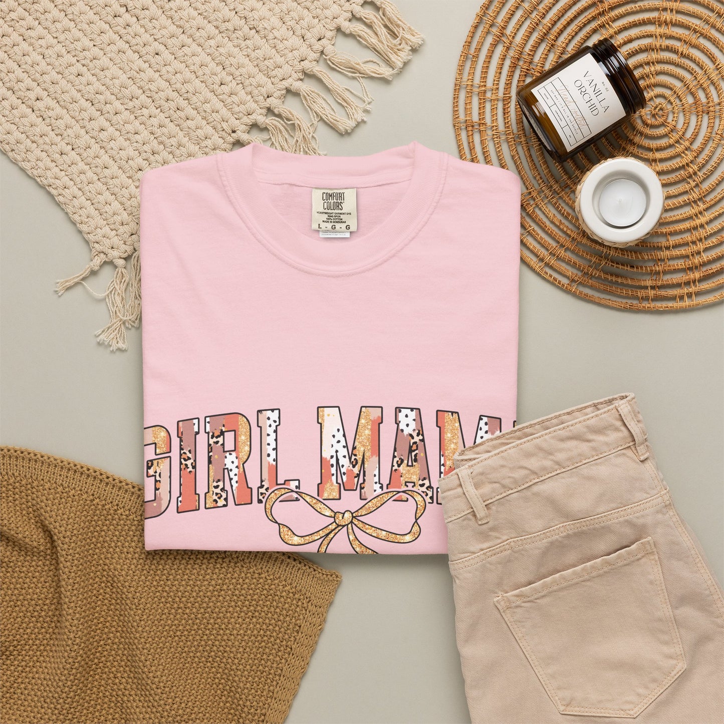 Girl Mama Comfort Colors Shirt | Trendy Motherhood Gift Tee