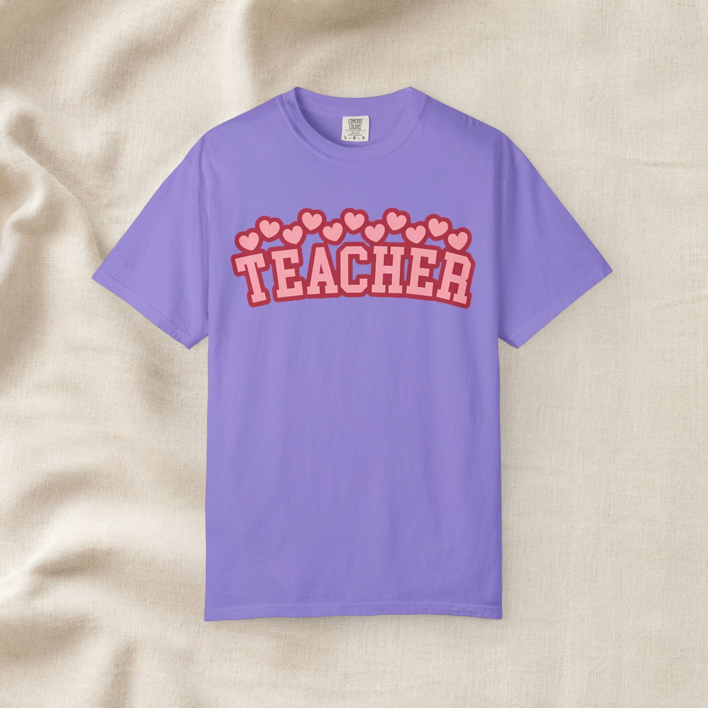 Teacher Heart Shirt | Cute Pink Teacher Tee
