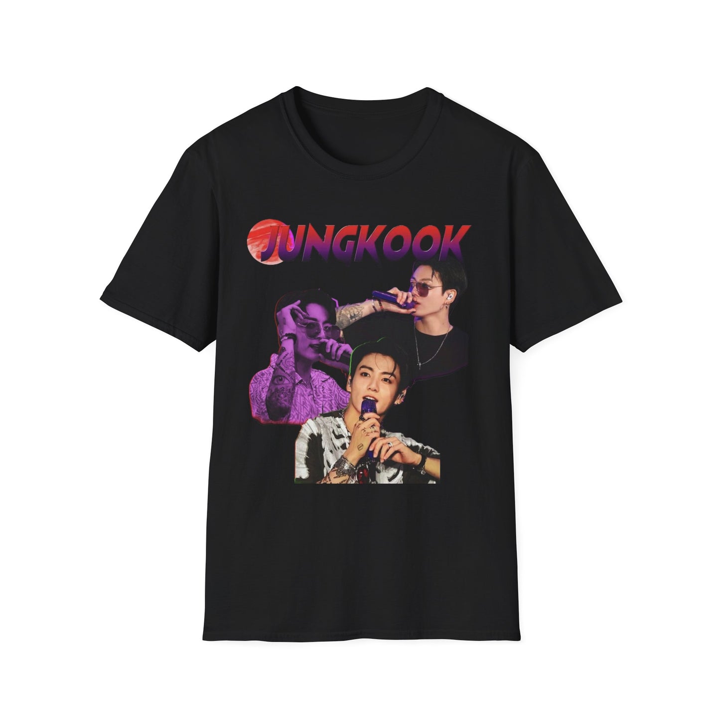 Jungkook Shirt BTS Collage Tee, Kpop Graphic T Shirt, Jungkook Fan Shirt, BTS Tour 2026 Merch, Kpop Streetwear Tee, Unisex Softstyle Gift