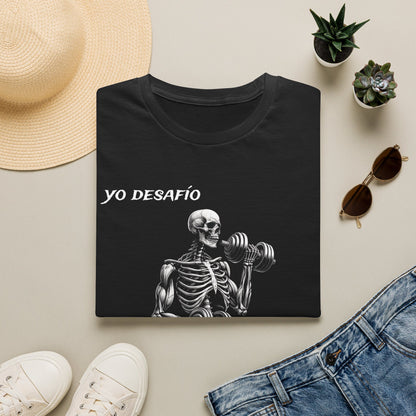 Premium quality Yo Desafio Al Couch Skeleton Gym T-Shirt shirt - soft comfortable fitness shirt essential