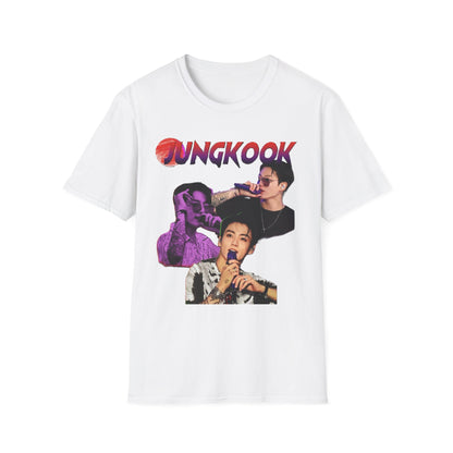 Jungkook Shirt BTS Collage Tee, Kpop Graphic T Shirt, Jungkook Fan Shirt, BTS Tour 2026 Merch, Kpop Streetwear Tee, Unisex Softstyle Gift