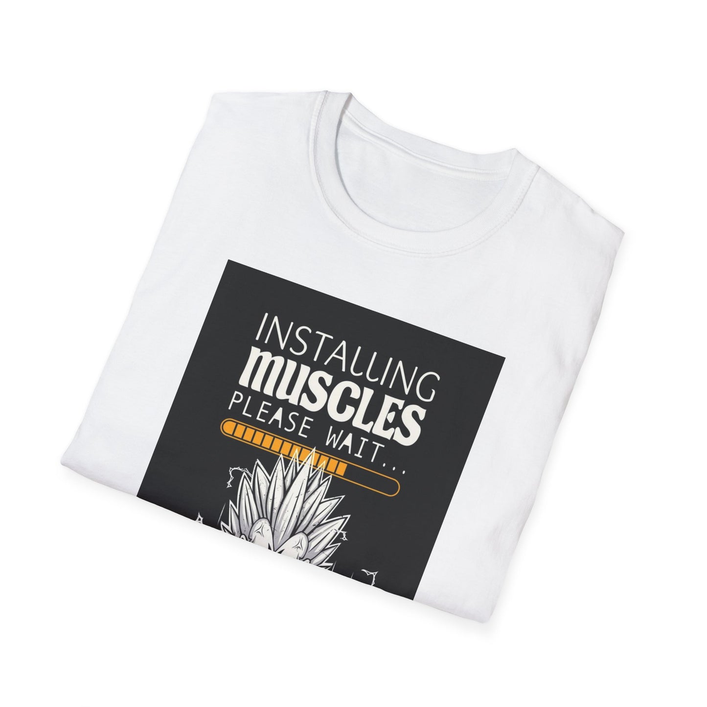 Anime Gym Shirt Installing Muscles Tee Saiyan Workout Shirt Anime Fitness Shirt Dragon Ball Inspired Gym Shirt Funny Gym Tee
