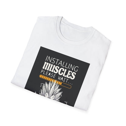 Anime Gym Shirt Installing Muscles Tee Saiyan Workout Shirt Anime Fitness Shirt Dragon Ball Inspired Gym Shirt Funny Gym Tee