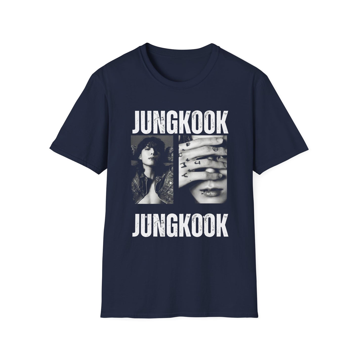 Jungkook Bts Shirt Minimal Tee, Jungkook Black White Graphic T Shirt, Kpop Fan Tee, Bts Merch Shirt, Army Gift, Unisex Softstyle