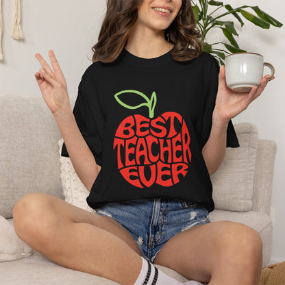 Best Teacher Ever Shirt | Apple Teacher Graphic Tee