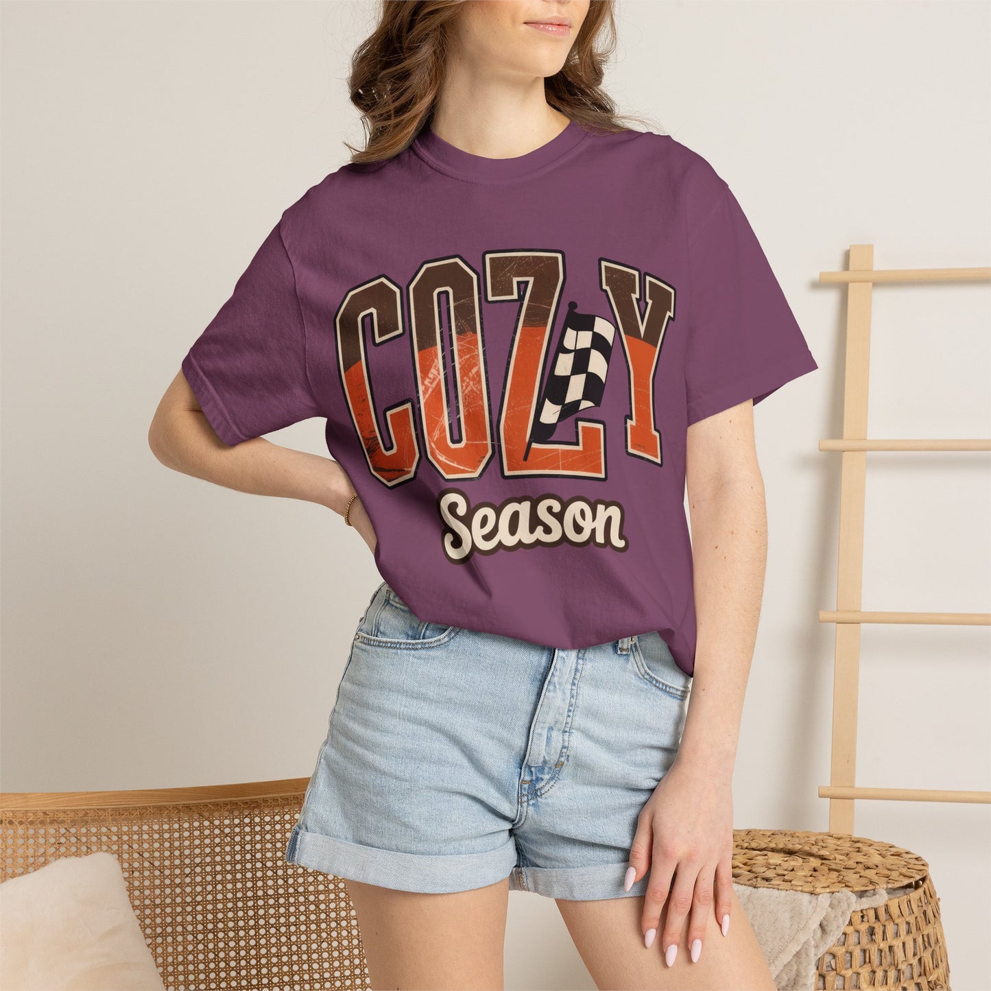 Cozy Season Comfort Colors 1717 Fall Racing Graphic T-Shirt apparel for thanksgiving shirt enthusiasts - must-have collector