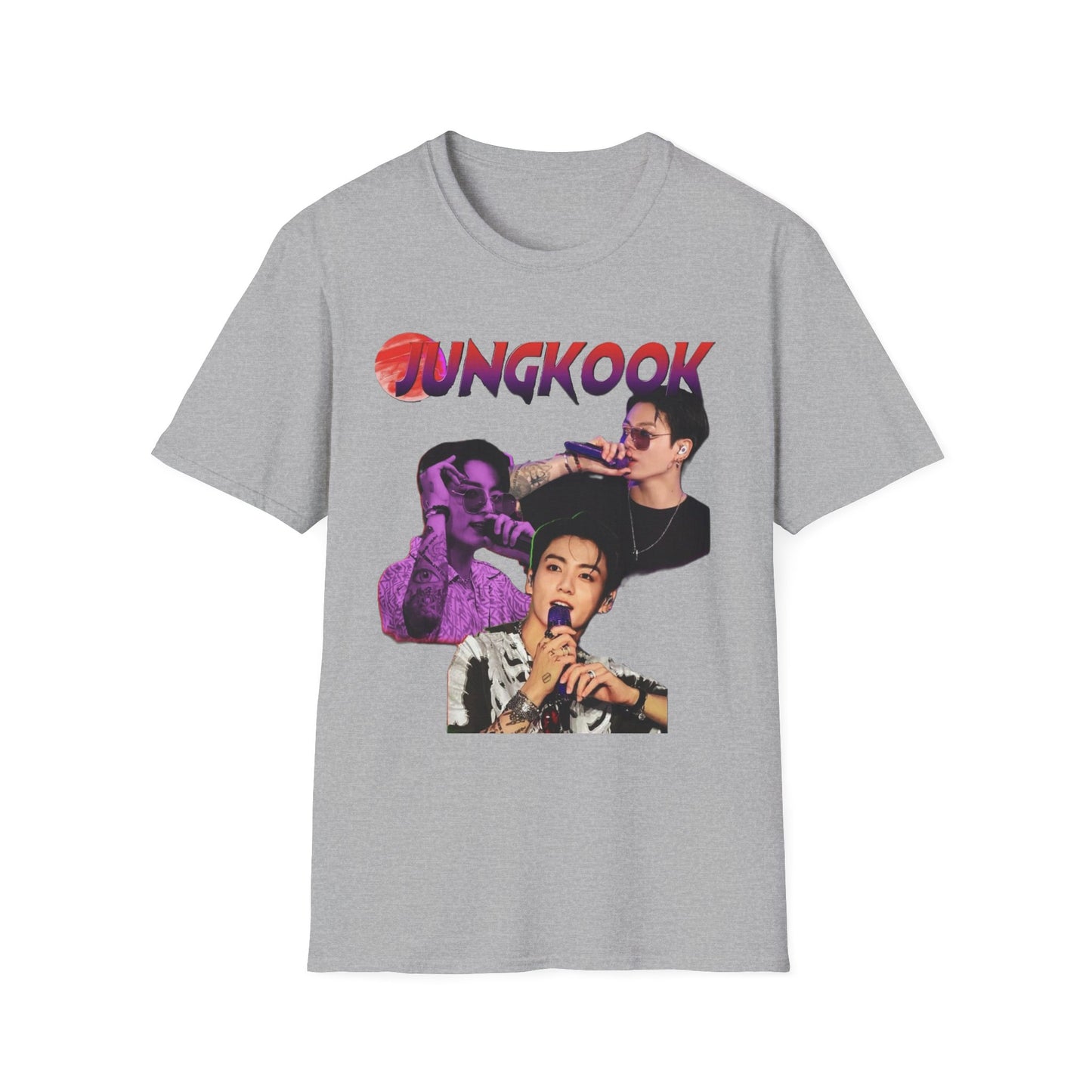 Jungkook Shirt BTS Collage Tee, Kpop Graphic T Shirt, Jungkook Fan Shirt, BTS Tour 2026 Merch, Kpop Streetwear Tee, Unisex Softstyle Gift
