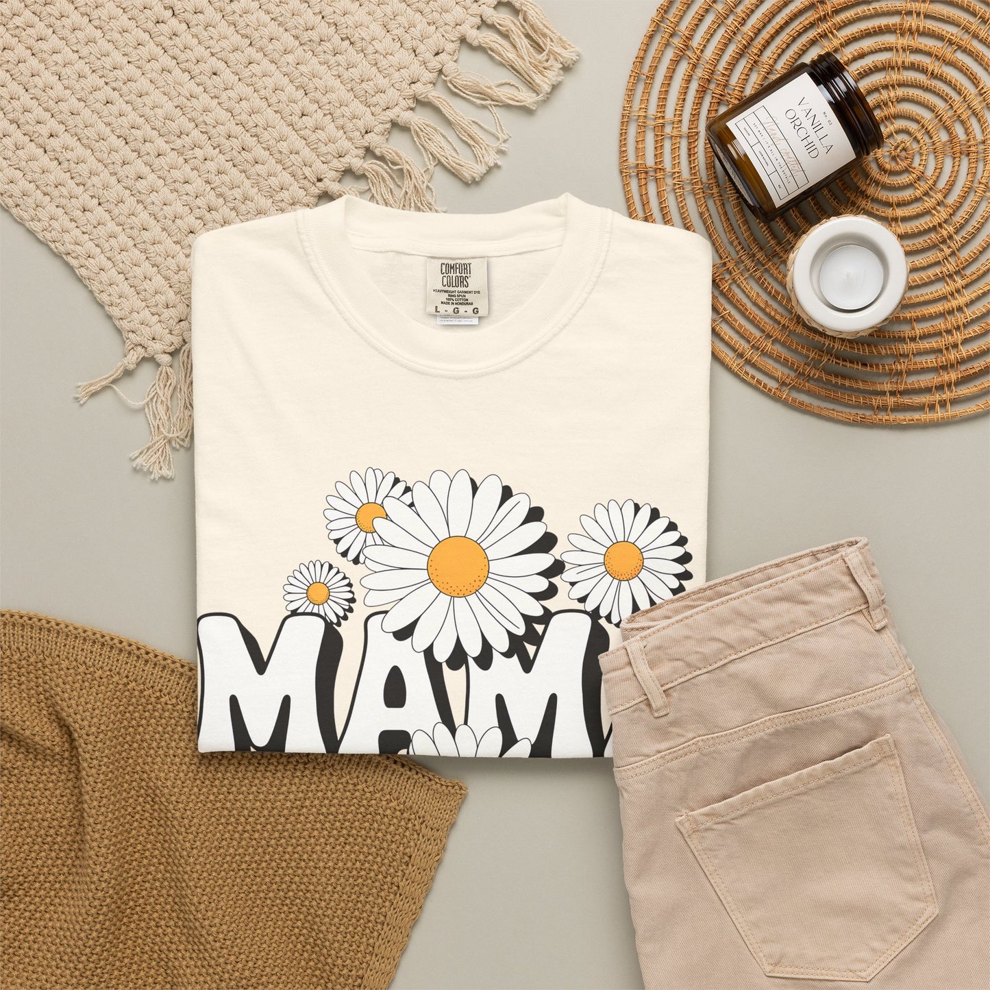Mama Daisy Flower Shirt | Cute Floral Mom Tee