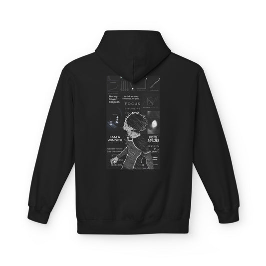 Discipline Hoodie Motivation Sweatshirt Focus Hustle Mindset Hoodie Dark Aesthetic Gym Hoodie Streetwear Self Improvement Clothing