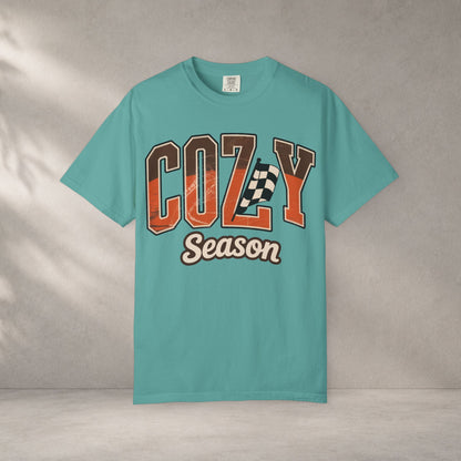 Cozy Season Comfort Colors 1717 Fall Racing Graphic T-Shirt graphic tee gift idea for comfort colors lovers - thoughtful