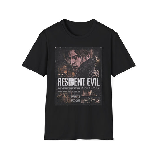 Resident Evil Requiem Shirt, Leon Kennedy RE9 Tee, Biohazard Requiem Fan Art, Survival Horror Gift, RE9 Gamer T-Shirt, Capcom Merch 2025