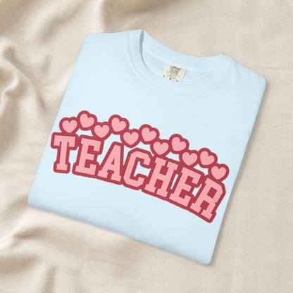 Teacher Heart Shirt | Cute Pink Teacher Tee