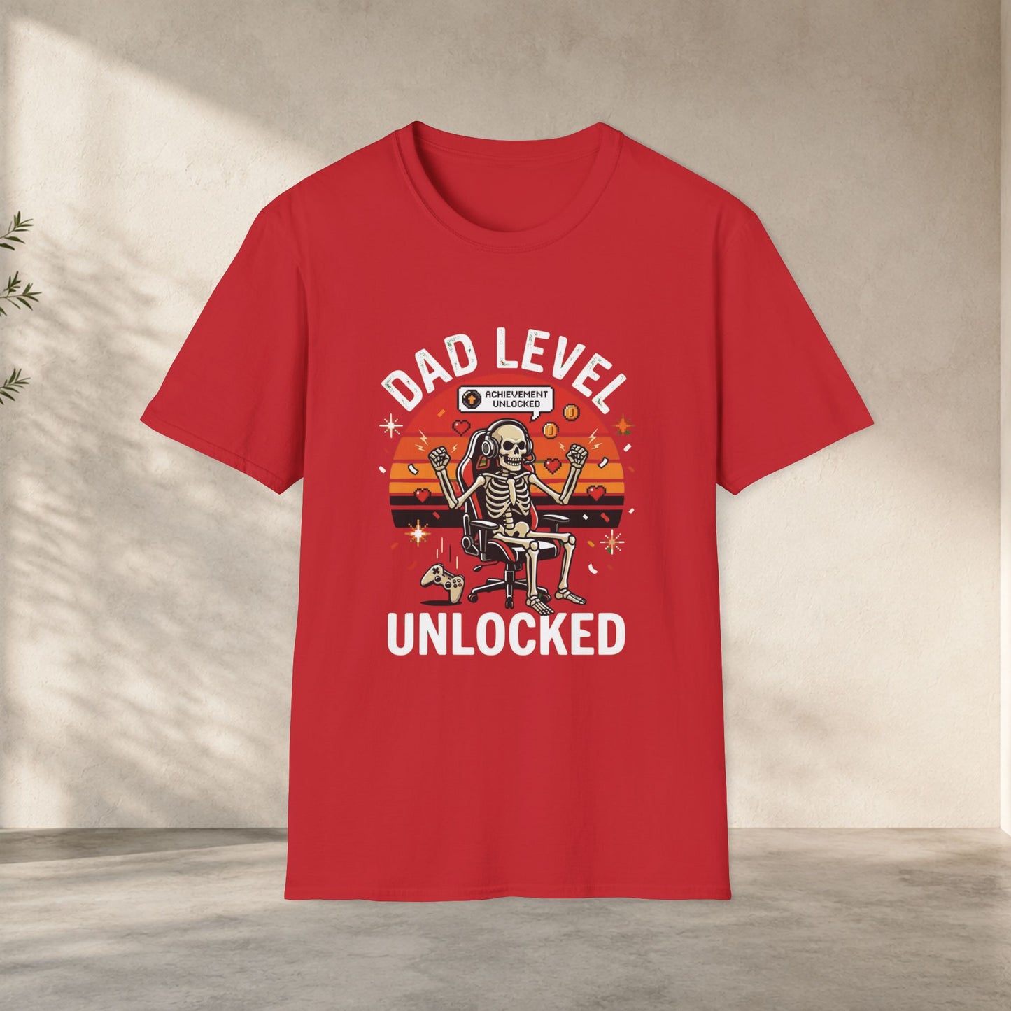 Dad Level Unlocked Shirt | Funny Gamer Dad Tee