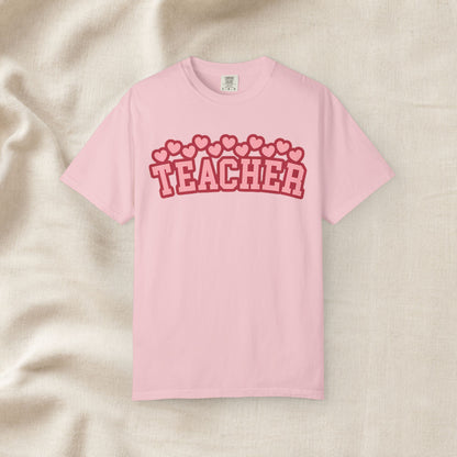 Teacher Heart Shirt | Cute Pink Teacher Tee