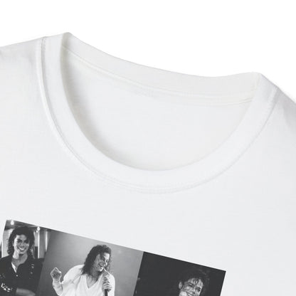 Michael Jackson Collage Shirt Vintage King Of Pop Tee Retro Music Graphic T Shirt 80s Pop Icon Fan Gift MJ Aesthetic Streetwear Tee