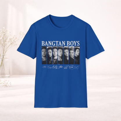 Bangtan Boys Shirt Bts Graphic Tee, Bts Signature Shirt, Vintage Kpop Merch, Bts Arirang Tour Tee, Army Gift, Bangtan Boys Portrait T-Shirt