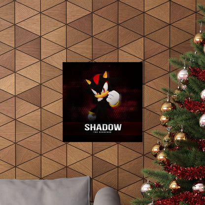 Shadow the Hedgehog Matte Vertical Poster, Sonic Video Game Fan Art Print, Room Decor, Wall Art, Gift for Gamers, Teen Bedroom Decoration