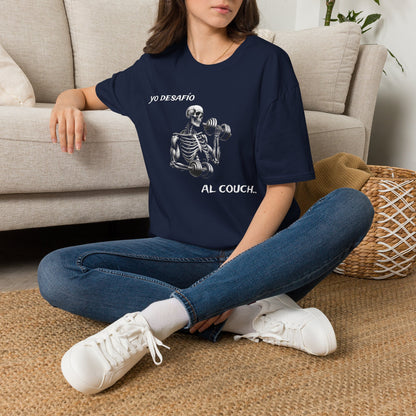 Premium quality Yo Desafio Al Couch Skeleton Gym T-Shirt t-shirt - soft comfortable skeleton gym shirt essential