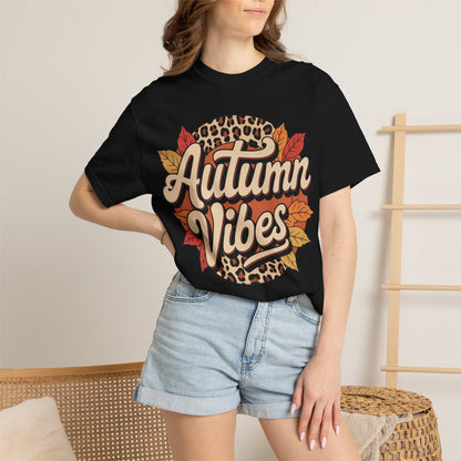 Autumn Vibes Comfort Colors 1717 T-Shirt – Cozy Fall Leaves Graphic Tee autumn vibes shirt graphic shirt - eye-catching