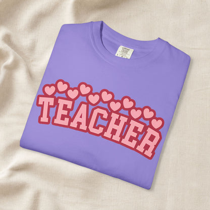 Teacher Heart Shirt | Cute Pink Teacher Tee