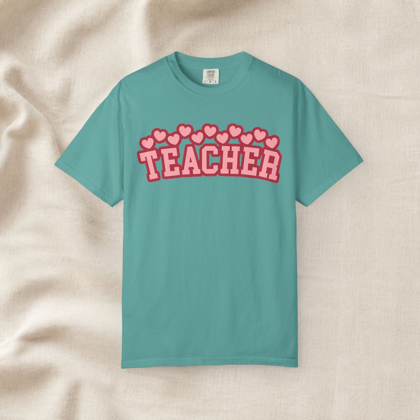 Teacher Heart Shirt | Cute Pink Teacher Tee