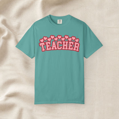 Teacher Heart Shirt | Cute Pink Teacher Tee