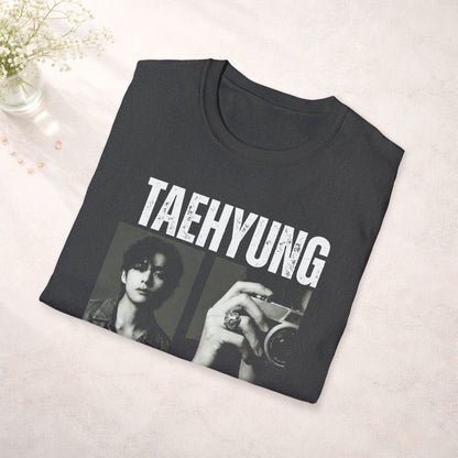 Taehyung Bts Shirt Minimal Tee, V Kim Taehyung Graphic T Shirt, Kpop Fan Tee, Bts Merch Shirt, Army Gift, Unisex Softstyle
