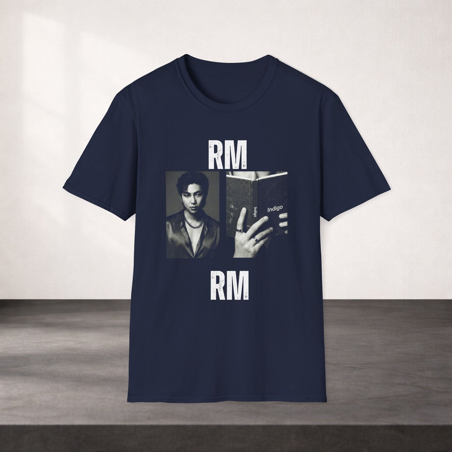 RM Bts Shirt Minimal Tee, Indigo Inspired Kpop T Shirt, RM Fan Tee, Bts Merch Shirt, Unisex Softstyle Gift