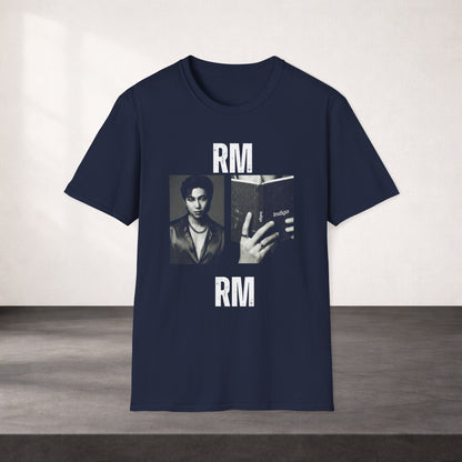 RM Bts Shirt Minimal Tee, Indigo Inspired Kpop T Shirt, RM Fan Tee, Bts Merch Shirt, Unisex Softstyle Gift