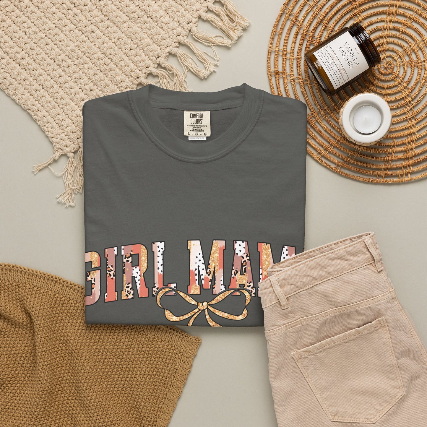 Girl Mama Comfort Colors Shirt | Trendy Motherhood Gift Tee