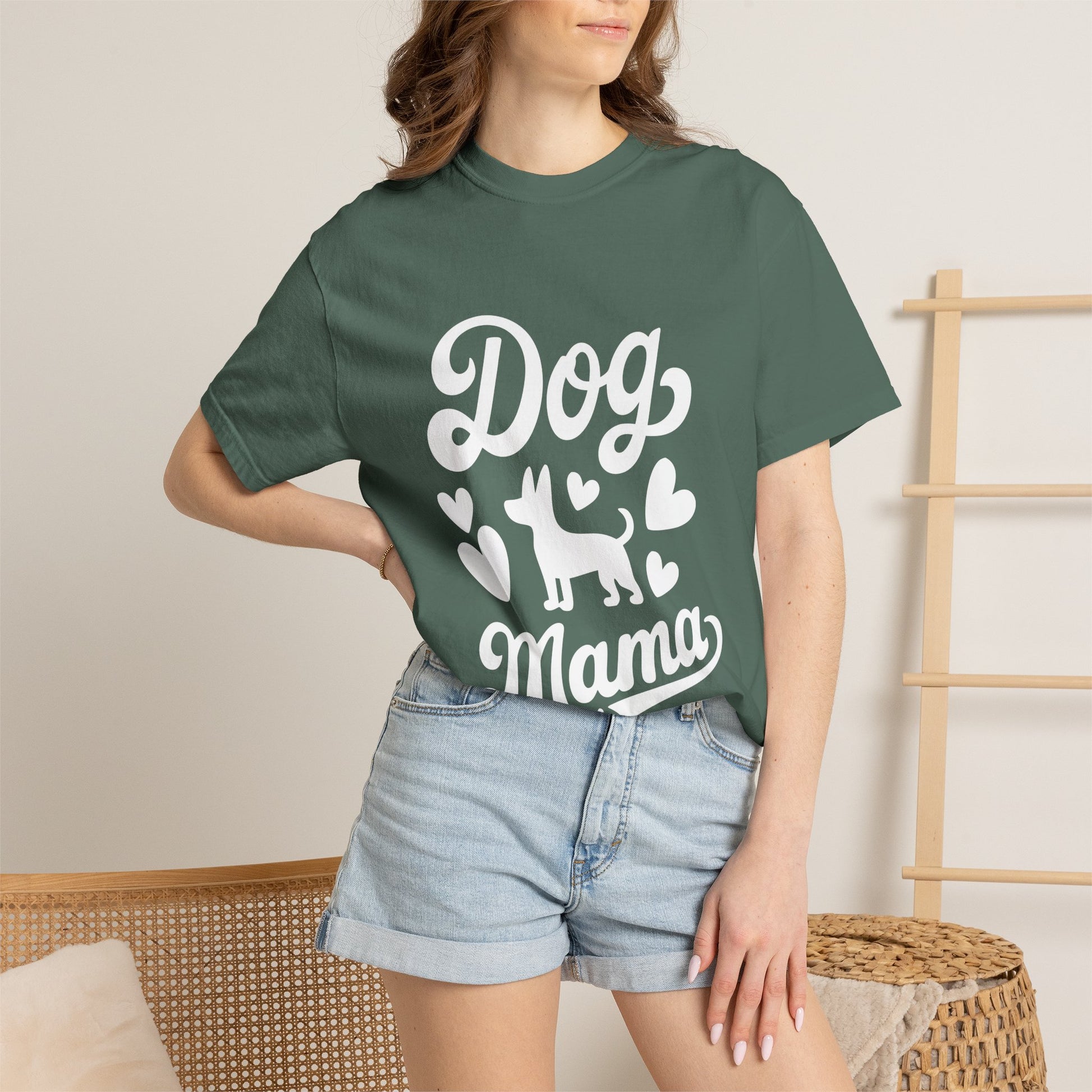 Dog Mama Shirt Comfort Colors 1717, Cute Dog Mom Tee, Pet Lover Gift Shirt, Fur Mama T Shirt, Dog Owner Gift, Puppy Mom