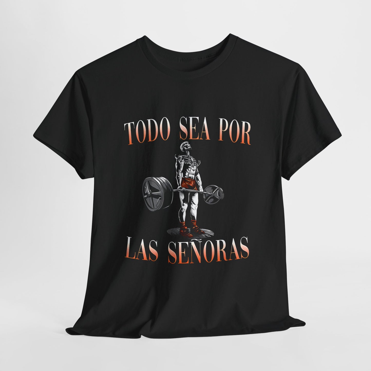 Todo sea por las Señoras Camiseta Fitness con Estampado de Calavera, Ropa de Gimnasio con Calaveras, Diseño de Calavera para Gym