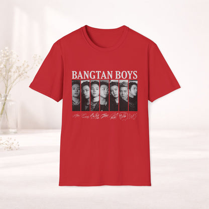 Bangtan Boys Shirt Bts Graphic Tee, Bts Signature Shirt, Vintage Kpop Merch, Bts Arirang Tour Tee, Army Gift, Bangtan Boys Portrait T-Shirt