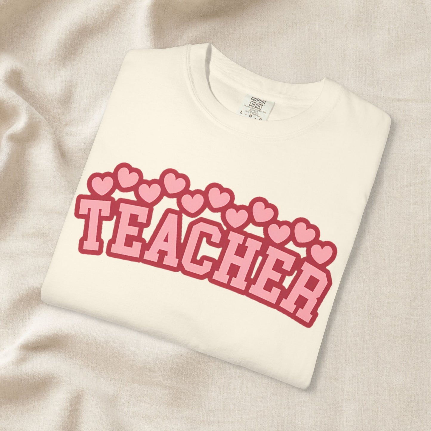 Teacher Heart Shirt | Cute Pink Teacher Tee