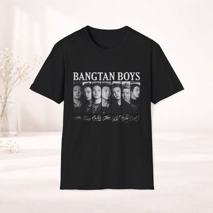 Bangtan Boys Shirt Bts Graphic Tee, Bts Signature Shirt, Vintage Kpop Merch, Bts Arirang Tour Tee, Army Gift, Bangtan Boys Portrait T-Shirt
