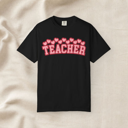 Teacher Heart Shirt | Cute Pink Teacher Tee