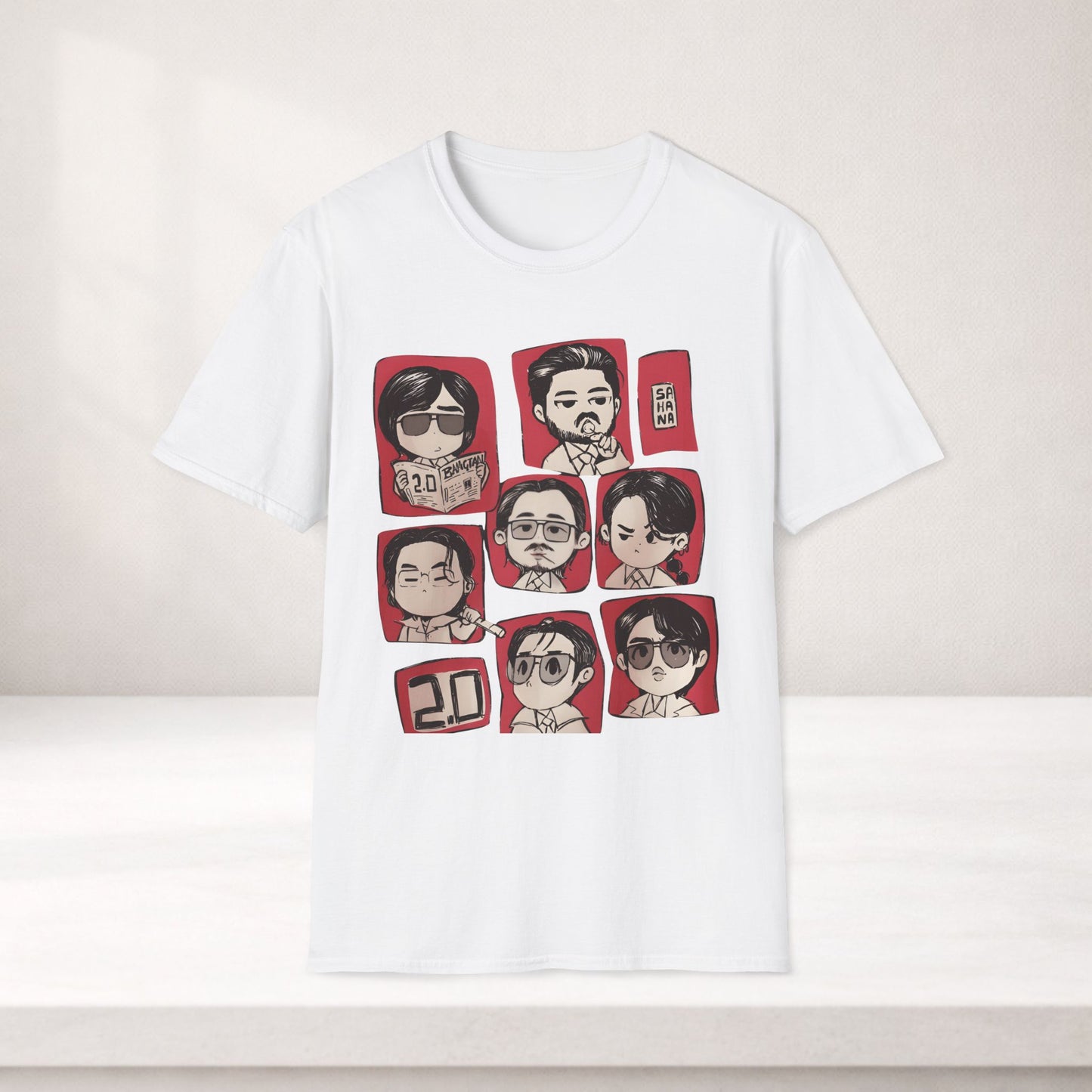 BTS Chibi Shirt Kpop Graphic Tee, Cute Bts Cartoon Shirt, Anime Style Bts Merch, Bts Tour 2026 Shirt, Army Gift, Unisex Tee