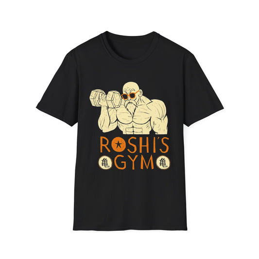 Roshi Gym Shirt Anime Gym Shirt Funny Anime Workout Tee Dragon Ball Inspired Fitness Shirt Anime Gym Rat Gift Otaku Fitness Clothing